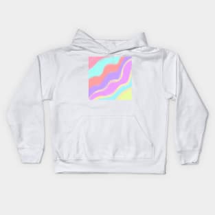 Colorful watercolor abstract art design Kids Hoodie